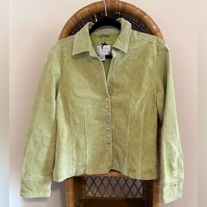 Women's Green Suede Jacket
